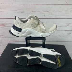 SOREL Women Size 11 Shoe Kinetic Renegade Strap Sneaker Natural Tan Beige cream